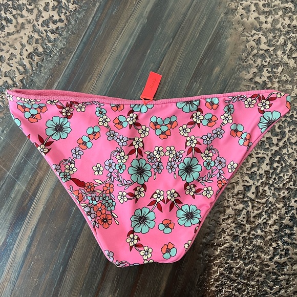 Maaji Rose Lemonade Flirt Thin Side Bikini Bottom reversible sz medium NWOT pink - Picture 4 of 11